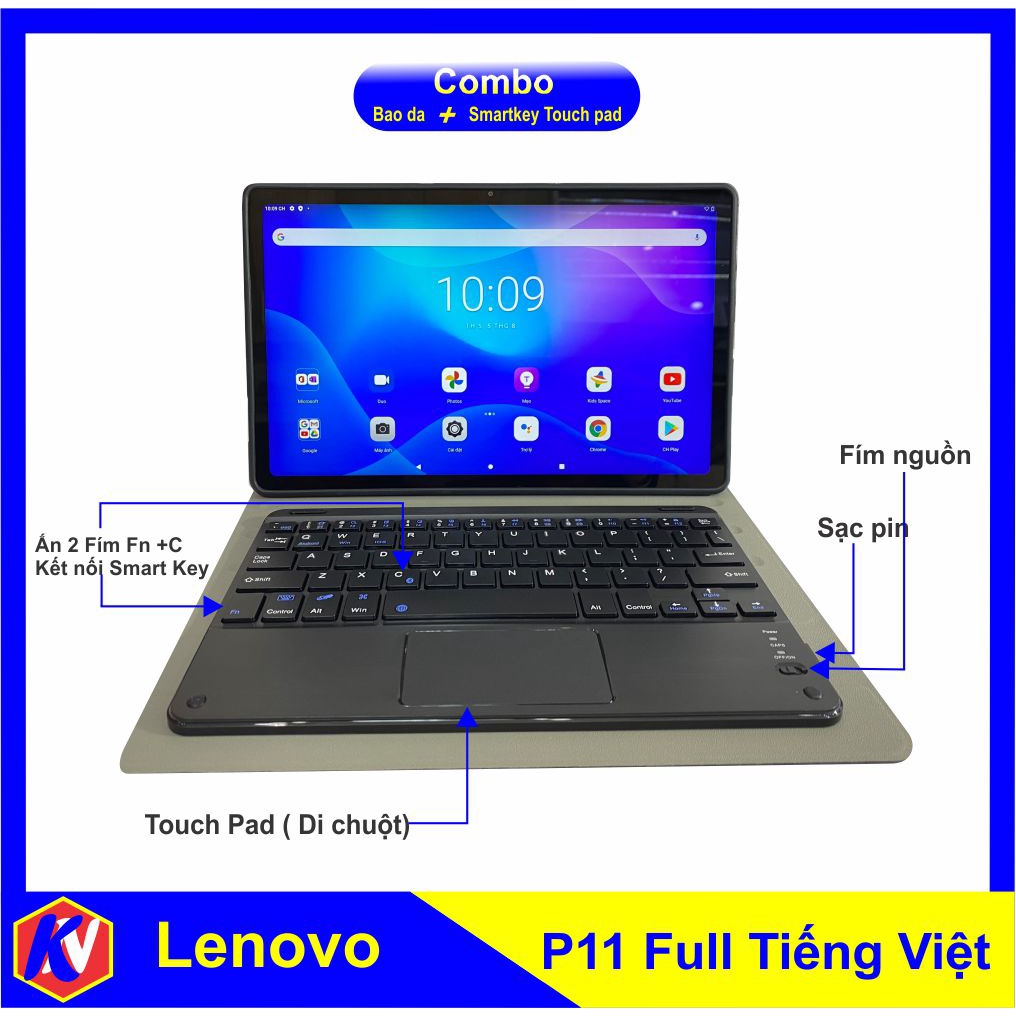 Máy tính bảng Lenovo Xiaoxin Pad P11 - J606F  Màn 2K| Pin 7500| Snapdragon 662| Sạc nhanh hình 11in Nam Khanh