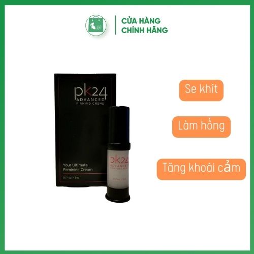 Gel bôi se khít, làm hồng vùng kín PK24 Mỹ (chai 5g) TẶNG dung dịch vệ sinh