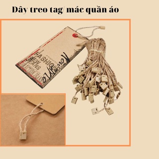 Dây treo tag mác quần áo 200 - 1000 sợi  , dây gai dài 19cm dùng để gắn nhãn mác, thẻ bài  (Combo sỉ)