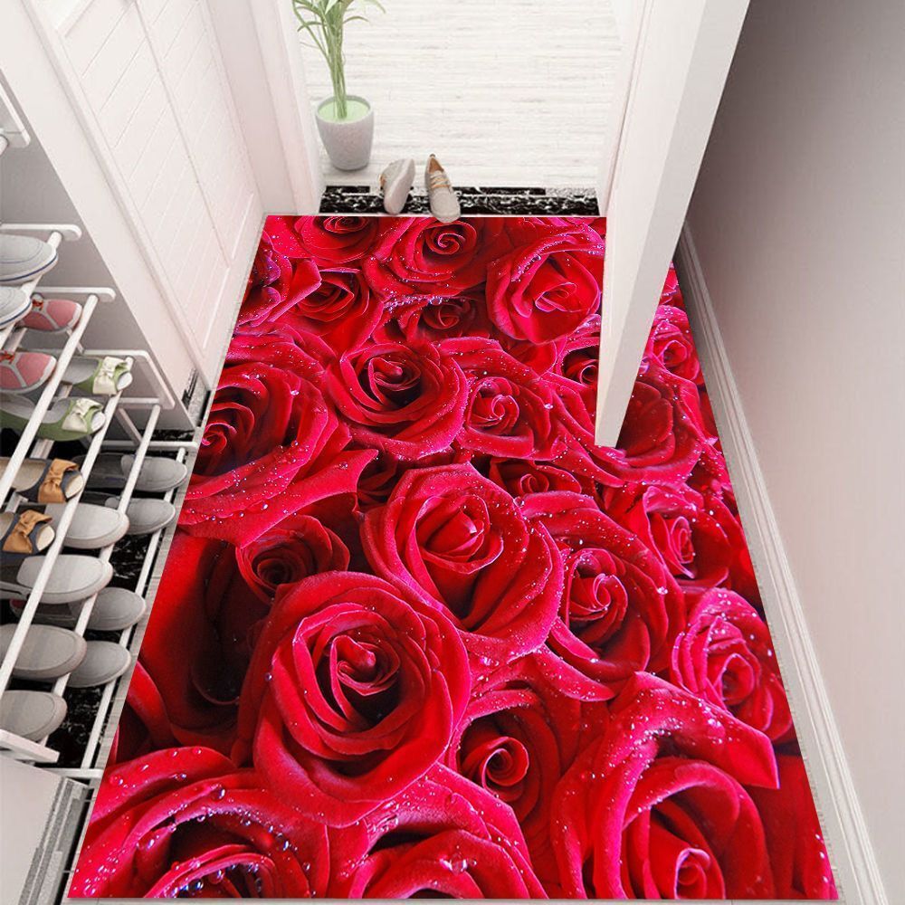 3d! Thảm chùi chân thấm hút nước chống trượt tiện dụng cho phòng khách/ phòng ngủ/ toilet