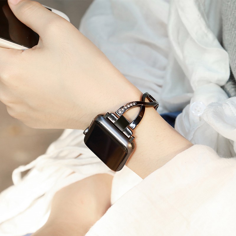 Dây Đeo Kim Loại Cho Đồng Hồ Apple iWatch 7 6 5 SE 3 2 1 42 40 45mm 41mm 38 44mm