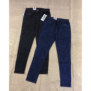 Quần jeans nữ cạp cao - Vải xước