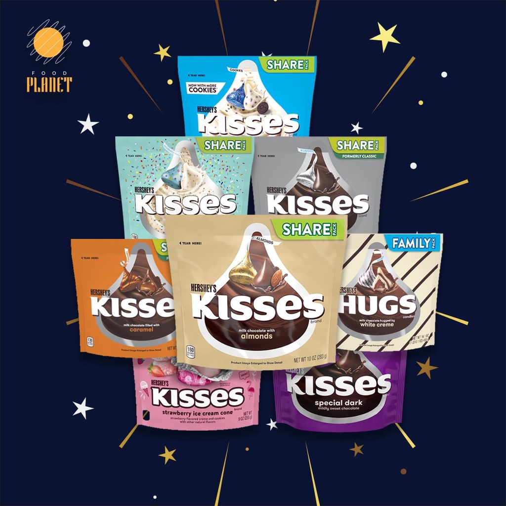 Socola Hersheys Kisses Chính Hãng Mỹ Nhiều Vị Giá Cực Tốt