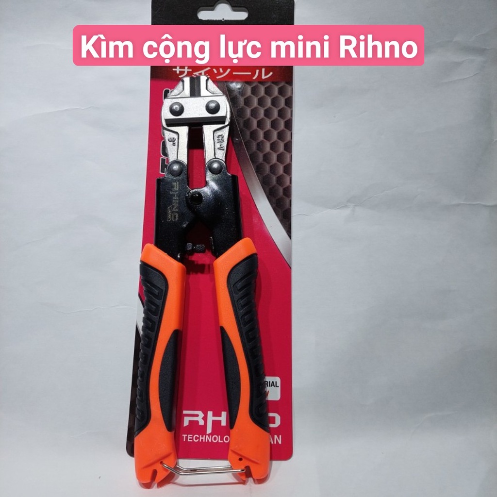 Kìm cộng lực mini 8 inch Rhino, kéo cắt sắt nhỏ gọn , có thể cắt được sắt thép 6ly, kìm cộng lực mini thép nhật