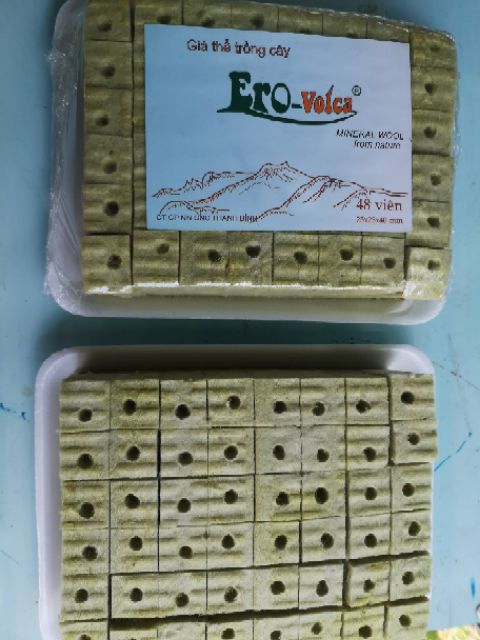 1 Giá thể gieo hạt giống, giá thể ươm hạt giống rau chuyên dụng Erovolca 48 viên