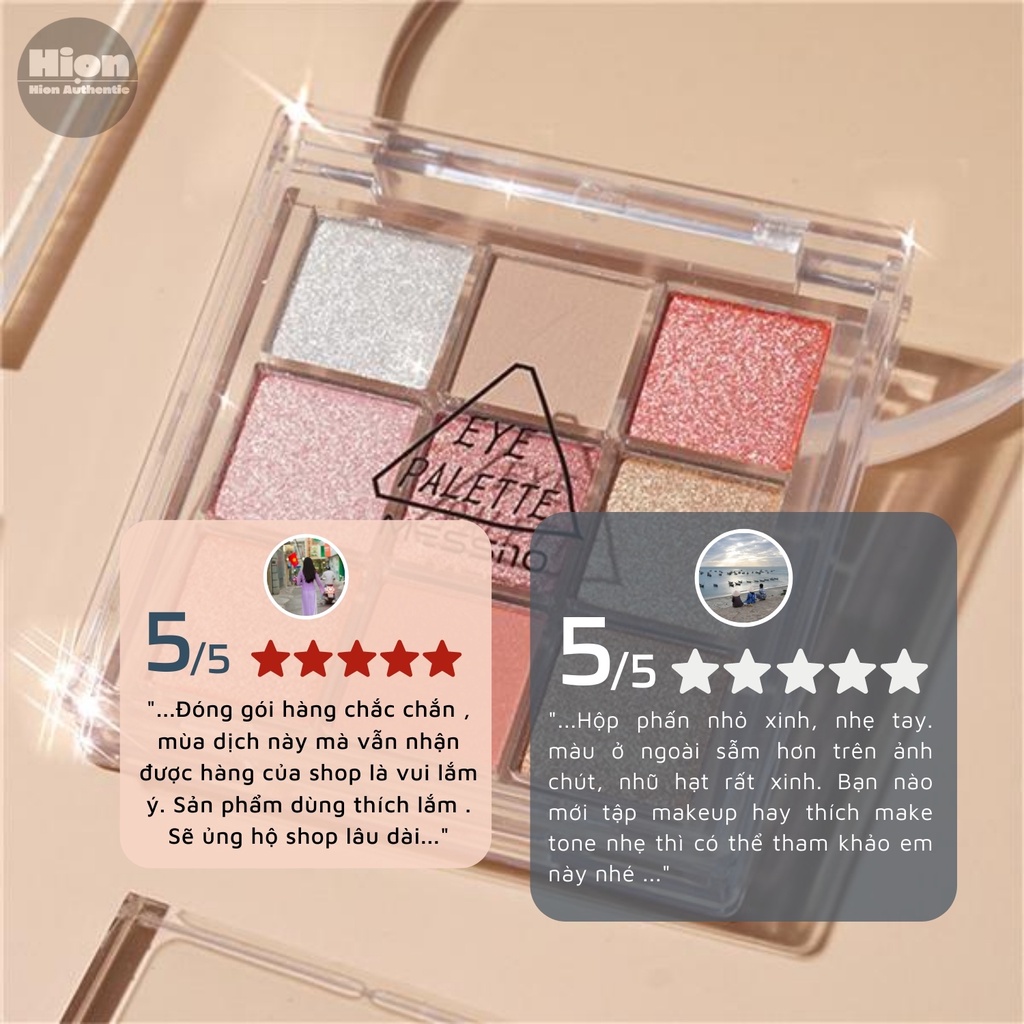 Bảng Phấn Mắt  Glam Colour Eye Shadow Palette Nội địa Trung cao cấp  9 màu Nhũ kèm gương tiện lợi