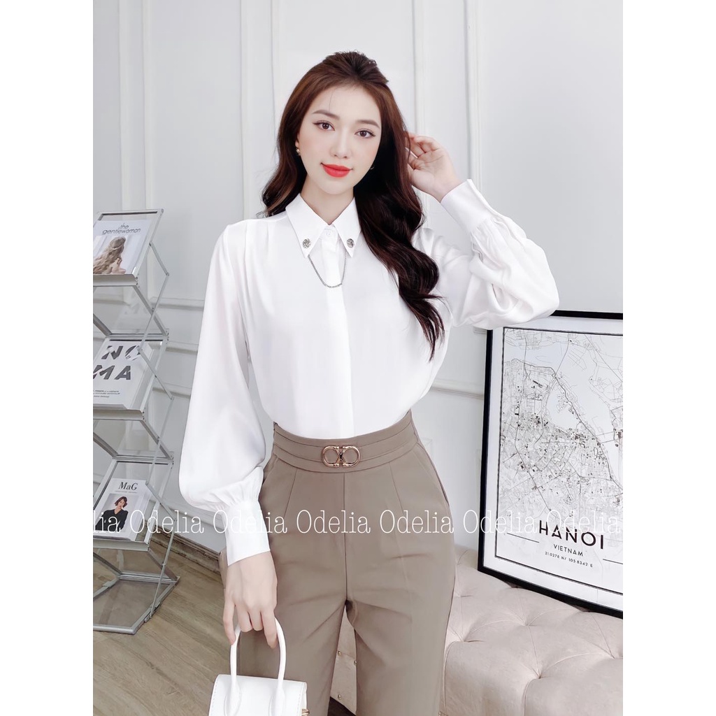 Quần baggy Odelia tag kim loại CXD - Q6091