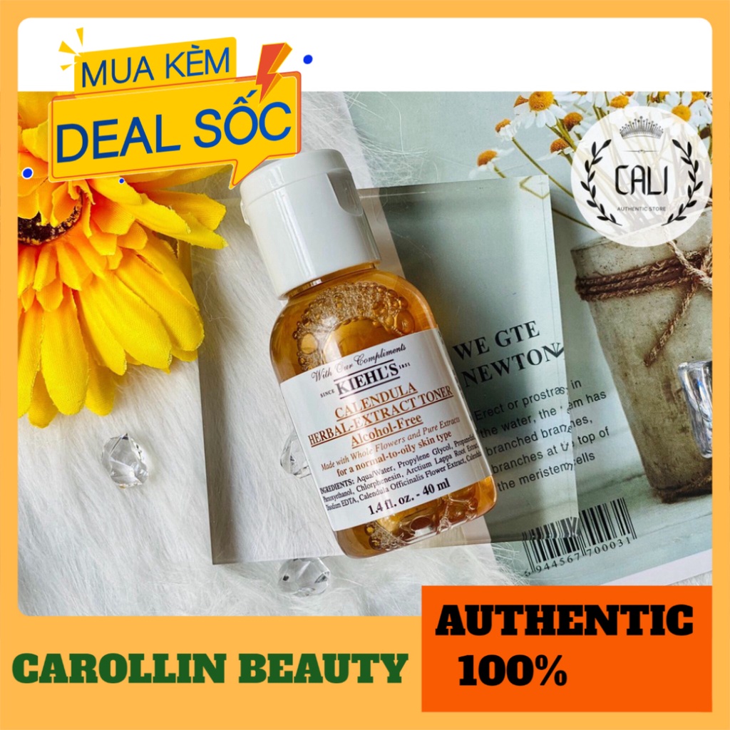 Nước hoa hồng 💖 FREESHIP 💋 Toner Cúc Kiehl's 40ml chính hãng [ Minisize ] CAROLLIN BEAUTY