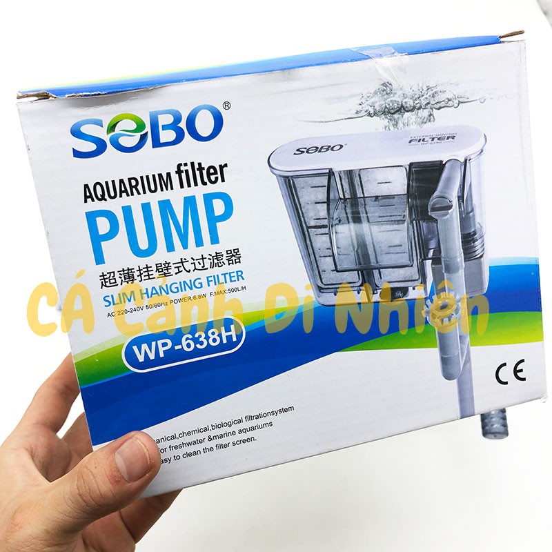 Máy lọc 2 ngăn dạng thác nước SOBO WP-638H cho hồ cá cảnh - Lọc treo WP638H