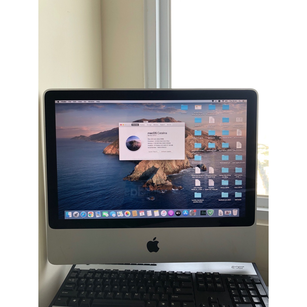 iMac 2008 cũ(siêu hiếm),core 2 duo,4GB ram, 120GB SSD, 20ich màn hình đẹp, nghe nhạc hay | BigBuy360 - bigbuy360.vn