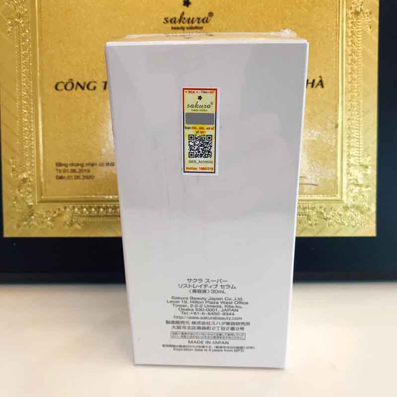 Tinh Chất Dưỡng Trắng Da Chống Lão Hóa Ngày Đêm Sakura Super White Complex Excellent Skin Lightening