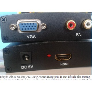 Bộ chuyển VGA to HDMI (sắt)