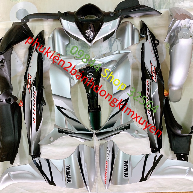 Dàn áo xe JUPITER MX màu BẠC,JUPITER Gravita TẶNG TEM -nhựa nguyên sinh ABS LOẠI DẸP