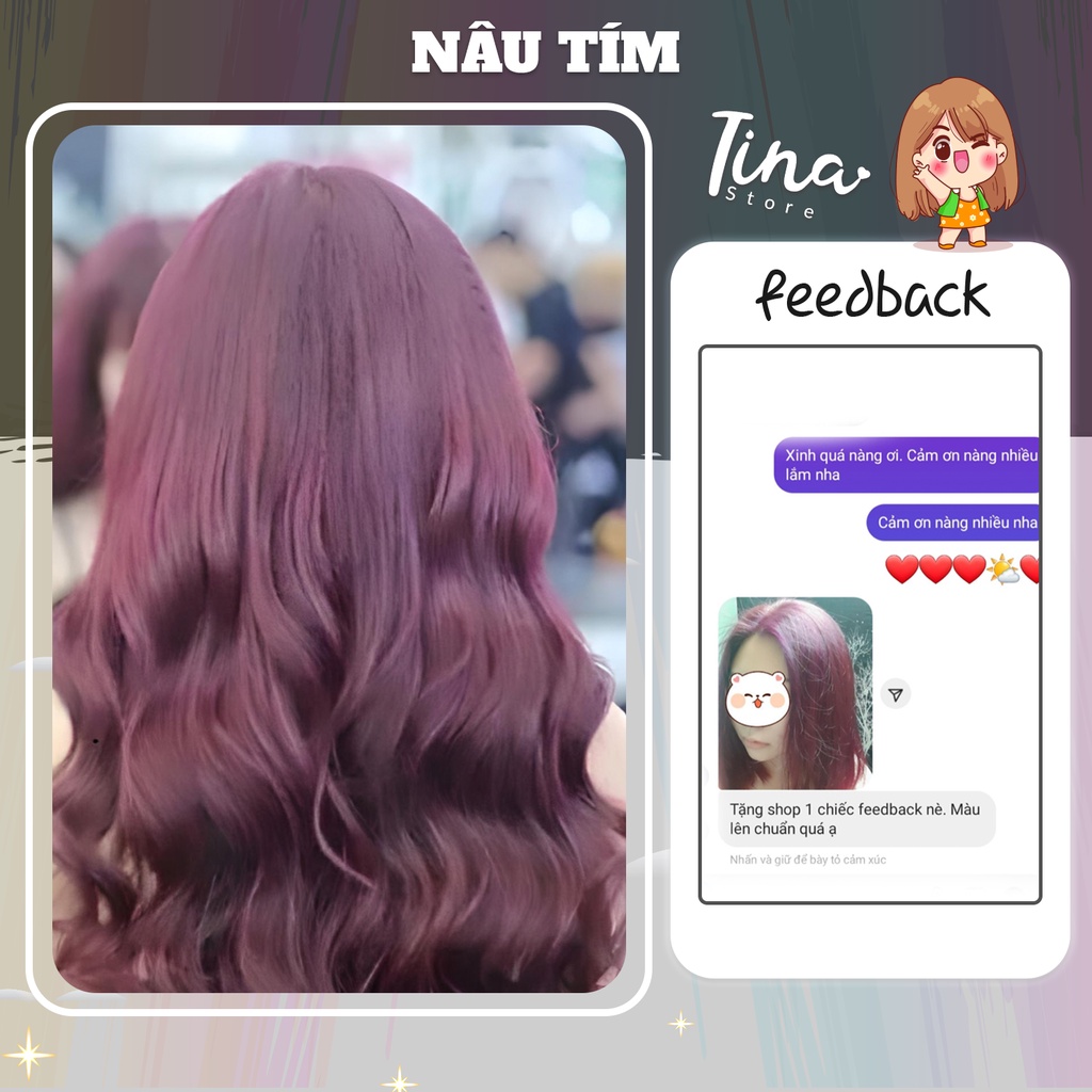 Thuốc Nhuộm Tóc KOOLPRO Màu NÂU TÍM Không Tẩy Tuýp 100g - Beli Official Store