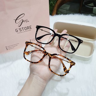 Gọng kính cận nhựa dáng vuông thời trang, kính cận mắt vuông siêu đẹp 20005