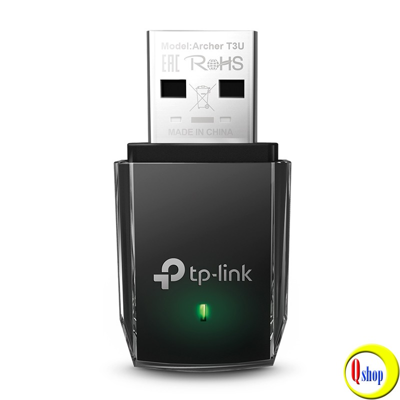 [Mã ELFLASH5 giảm 20K đơn 50K] Bộ thu sóng wifi cổng USB TP-Link Archer T3U AC1300, Chính hãng