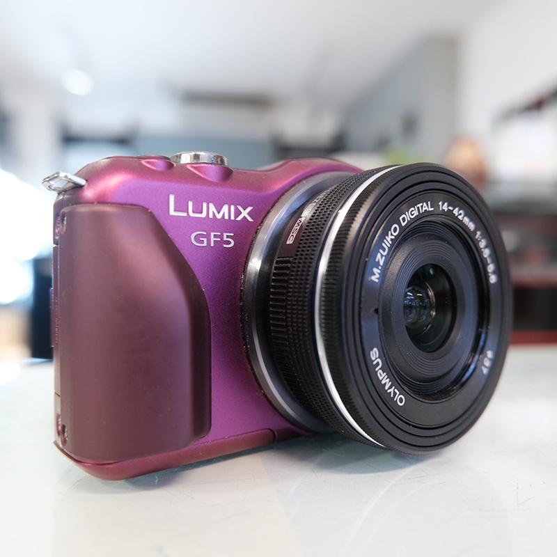 Máy Ảnh Panasonic Lumix DMCGF5 Kèm Ống Kính Olympus Zuiko Digital ED 1442mm F3.55.6