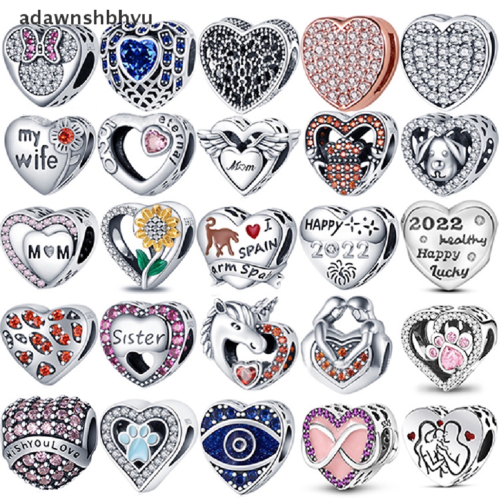 Bộ Dây Chuyền Mặt Trái Tim Khắc Chữ Dad / Mom / Daughter Xinh Xắn