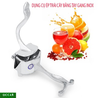 Dụng Cụ Ép Trái Cây Bằng Tay Gang Inox, tiện lợi, an toàn, dụng cụ ép hoa quả, máy ép cam. Occar
