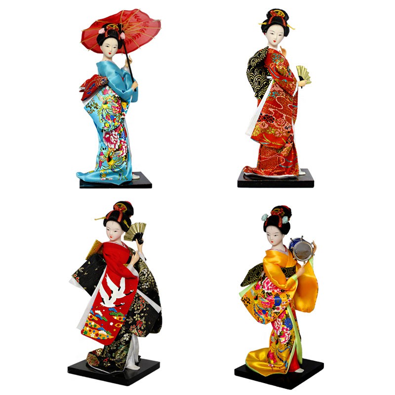 Mô Hình Búp Bê Mặc Kimono Phong Cách Nhật Bản Trang Trí Nhà Hàng