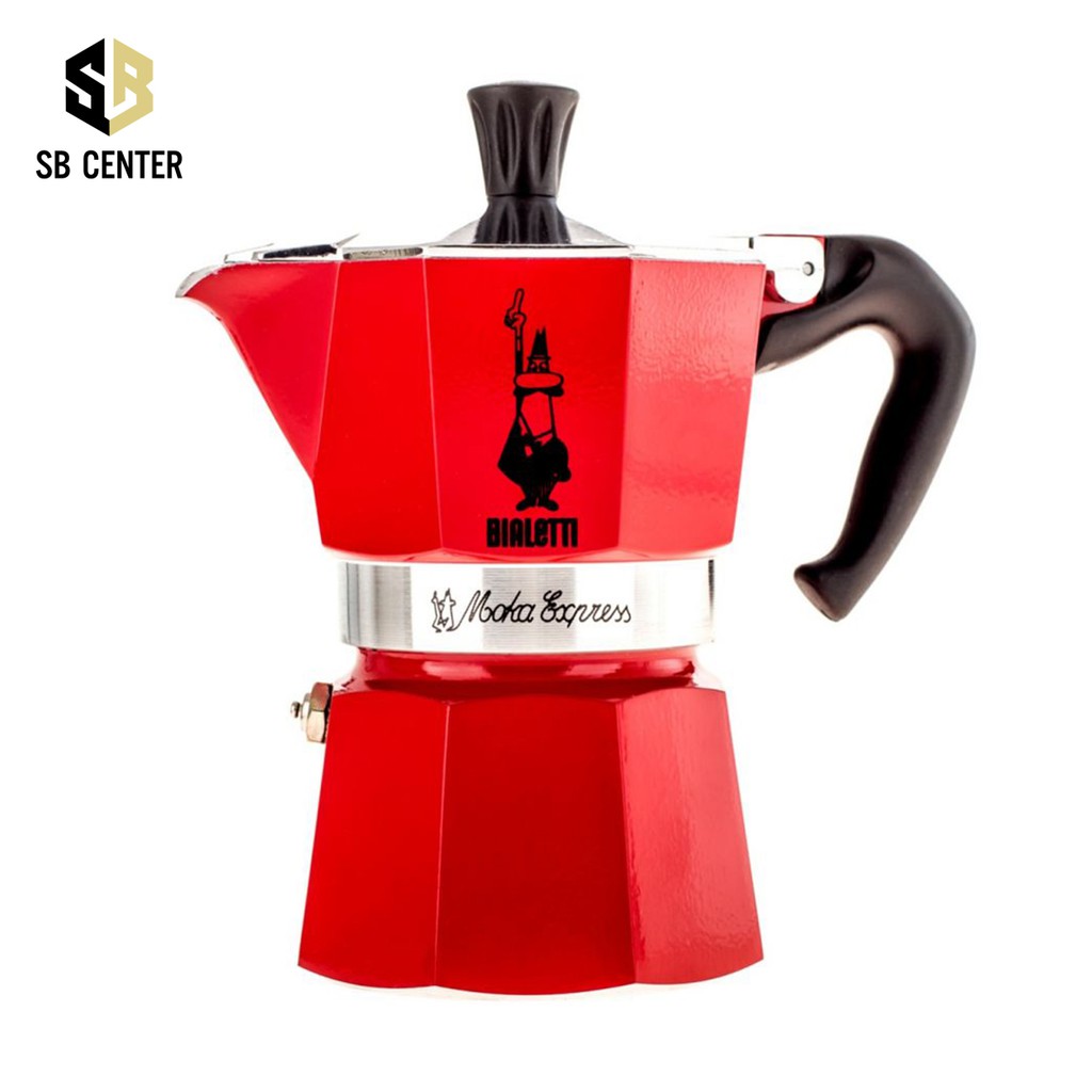 Ấm Pha Cafe Bialetti Moka RED 3 Cup