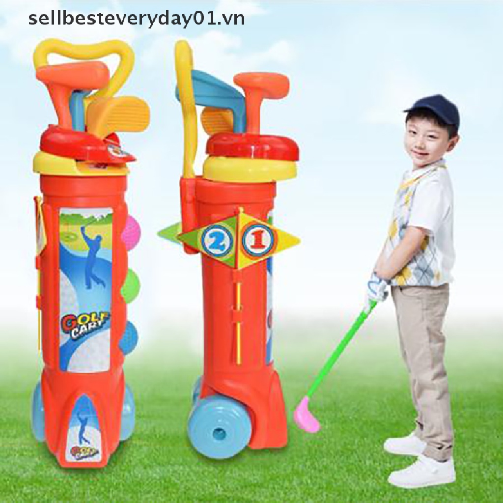 1 Bộ Đồ Chơi Đánh Golf Mini Bằng Nhựa Nhiều Màu Cho Bé (1 Tuổi)