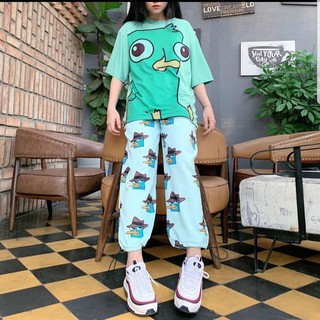 Set áo quần thú mỏ vịt Perry unisex