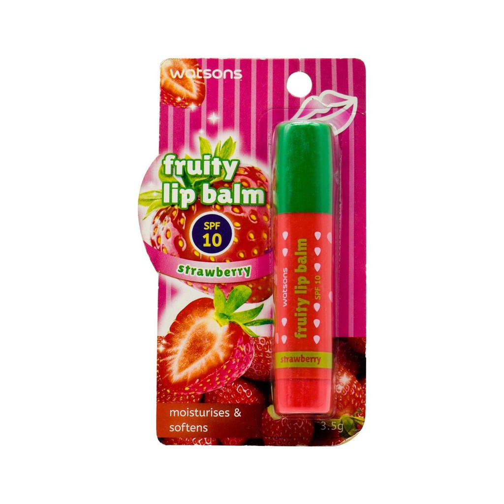 Son Dưỡng Chống Nắng Watsons Fruity Lip Balm SPF10