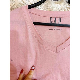Áo thun nữ cổ tim Gap (100% cotton)