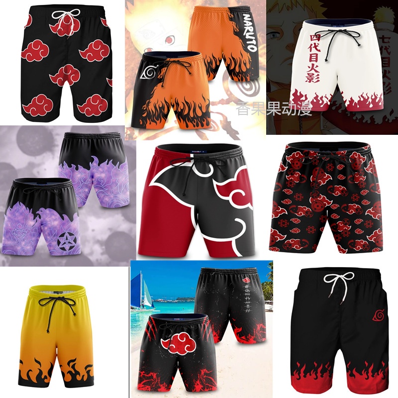 Hàng Mới Về Quần Short Thể Thao In Hình Naruto 3D Thời Trang Mùa Hè Cho Nam