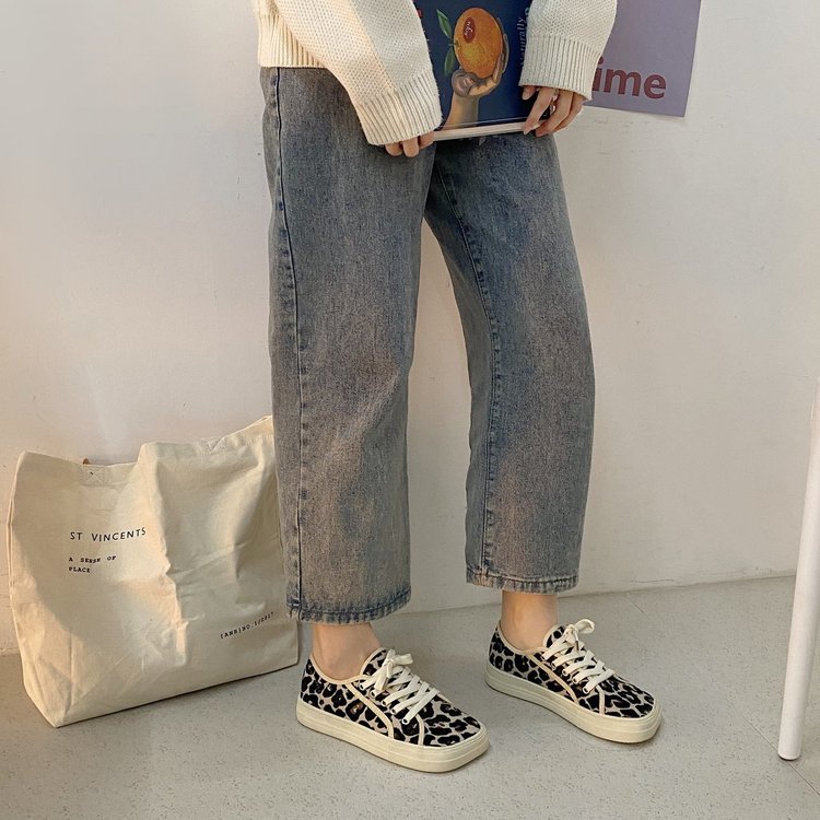 Giày Nữ Cột Dây Họa Tiết Da Báo Thời Trang | BigBuy360 - bigbuy360.vn