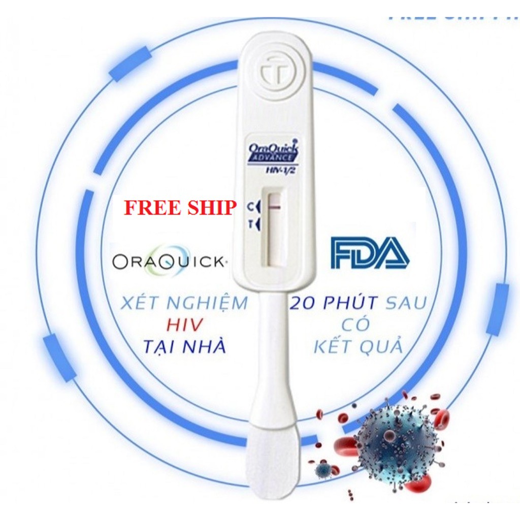 Test Xét nghiệm HIV nhanh Oraquick tại nhà cực dễ làm, độ chính xác trên 95% nhập từ Mỹ, chỉ 15 phút có kết quả