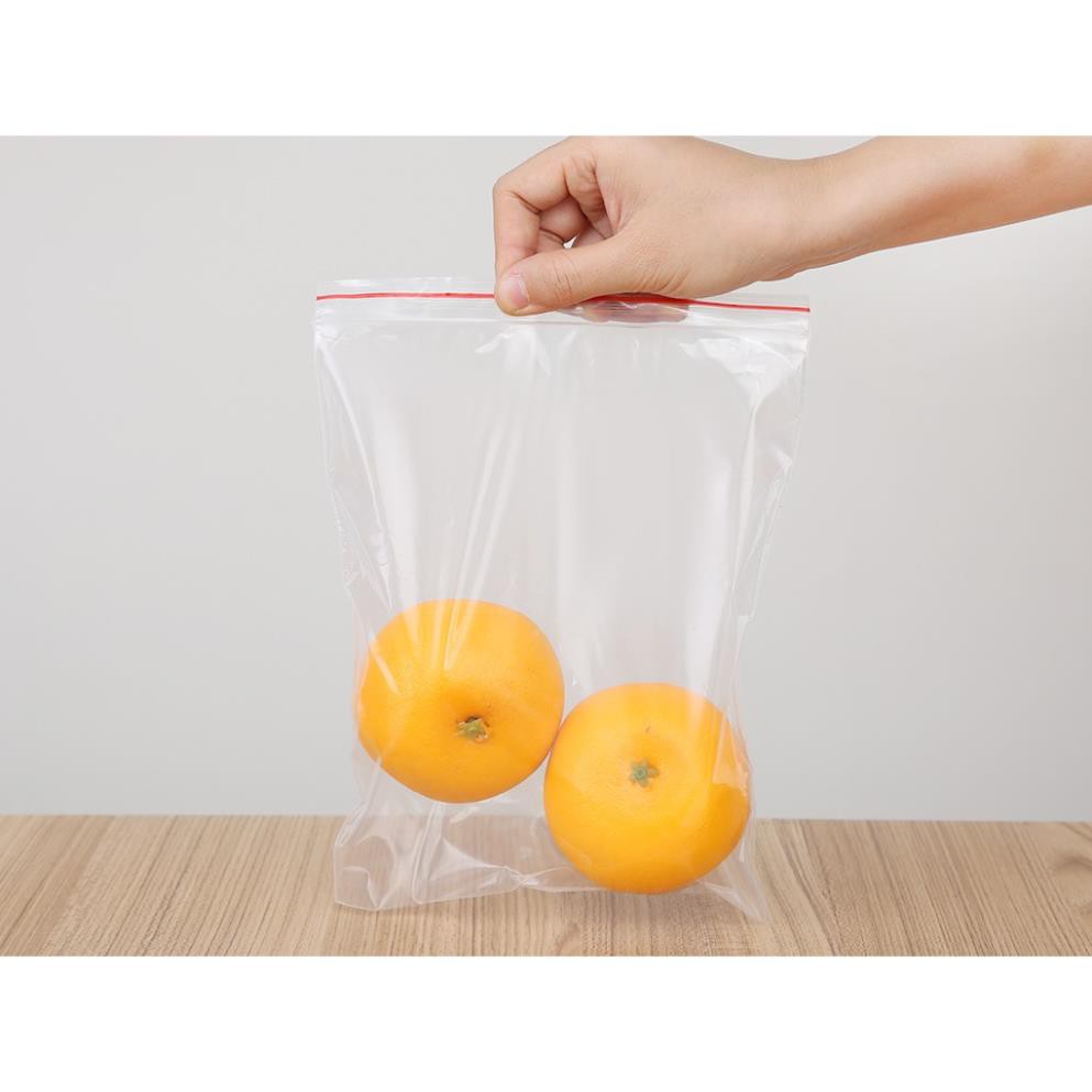 TÚI ZIP BẢO QUẢN THỰC PHẨM SIZE 18 X 20 CM (HỘP 20 CÁI), TÚI SỬ DỤNG ĐƯỢC TRONG LÒ VI SÓNG VÀ TỦ ĐÔNG