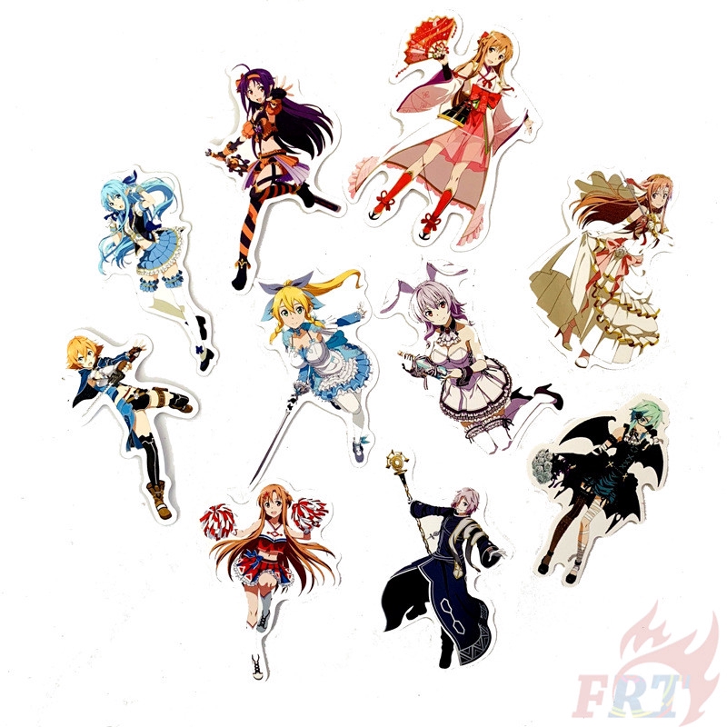 ❉ Sword Art Online - Series 02 Anime SAO Stickers ❉ 50Pcs/Set Kirigaya Kazuto Kirito Yuuki Asuna Asada Shino Mixed DIY Fashion Luggage Laptop Skateboard Doodle Decals Stickers