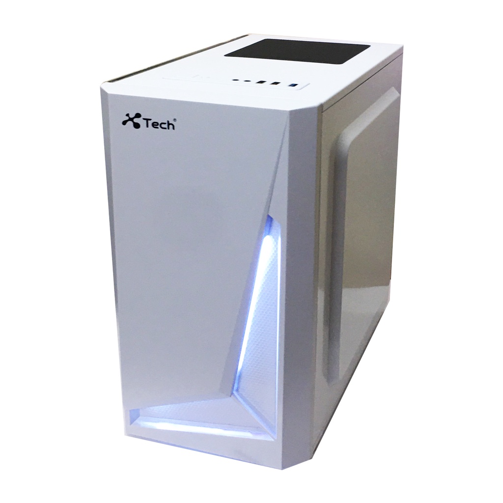 Vỏ máy tính XTECH G350 - ATX, 1 MẶT KÍNH Cường lực  màu trắng
