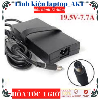 Sạc laptop dell 19.5v-7.7a-150w-zin chân kim to dell inspiron 7567 dell alienware m14x r3 tặng kèm dây nguồn