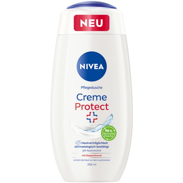 Sữa tắm NIVEA Creme Protect dưỡng ẩm và chăm sóc da khô và nhạy cảm, 250ml