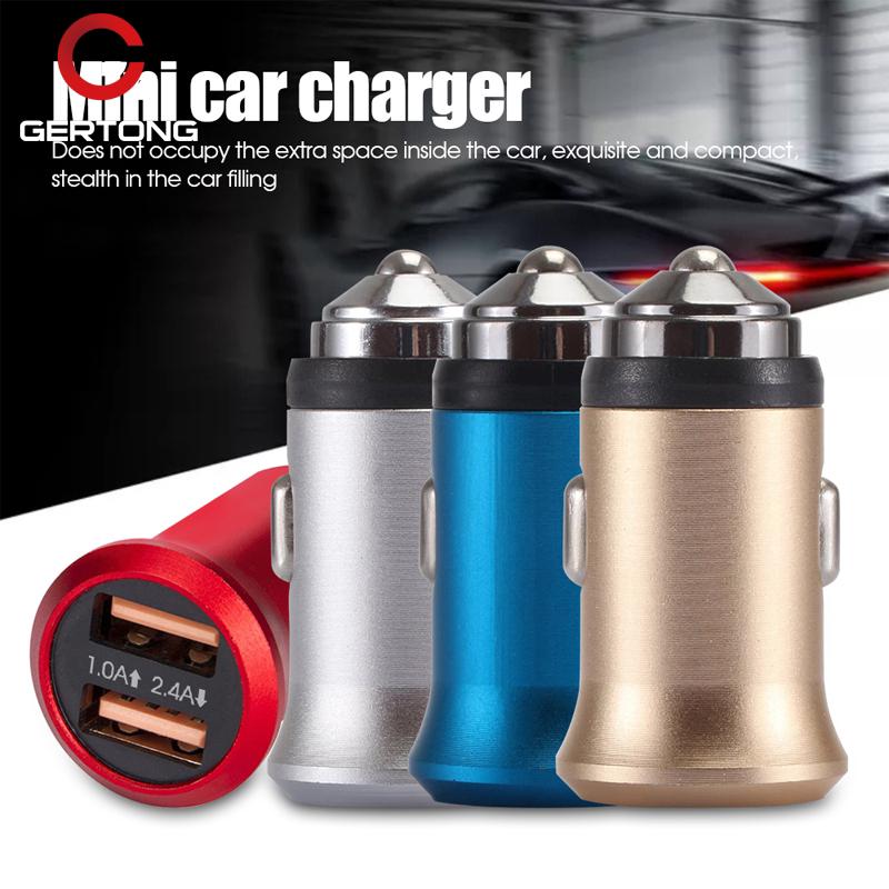 Sạc xe hơi mini cho iphone android 2.4a 2 cổng usb