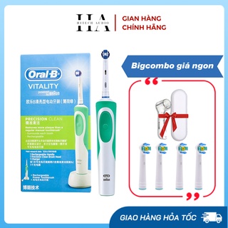 Bàn chải điện đánh răng tự động Oral-B D12 kèm combo quà tặng hấp dẫn