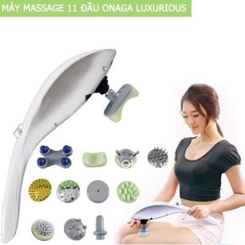 Máy massage cầm tay 11 đầu hồng ngoại máy matxa cầm tay toàn thân