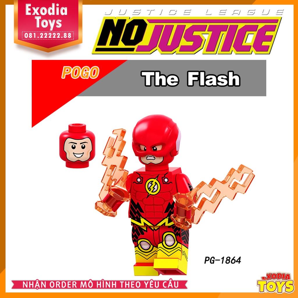 Xếp hình Minifigure DC Comics Siêu anh hùng trong sự kiện No Justice - Đồ Chơi Lắp Ghép Sáng Tạo - POGO PG8211