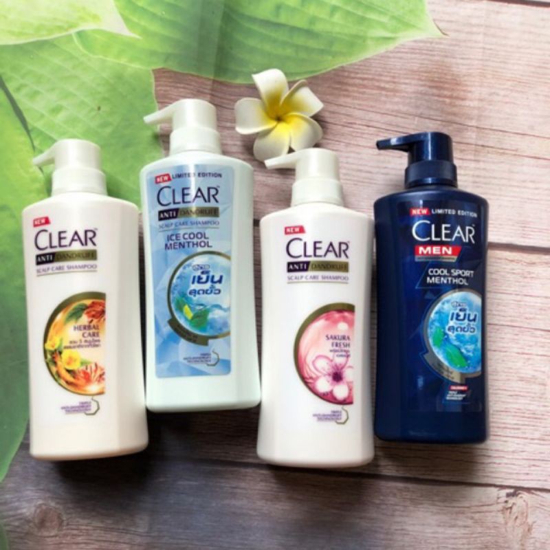 Dầu gội Clear Men Clear Bạc Hà Thái Lan mẫu mới 450ml 480ml