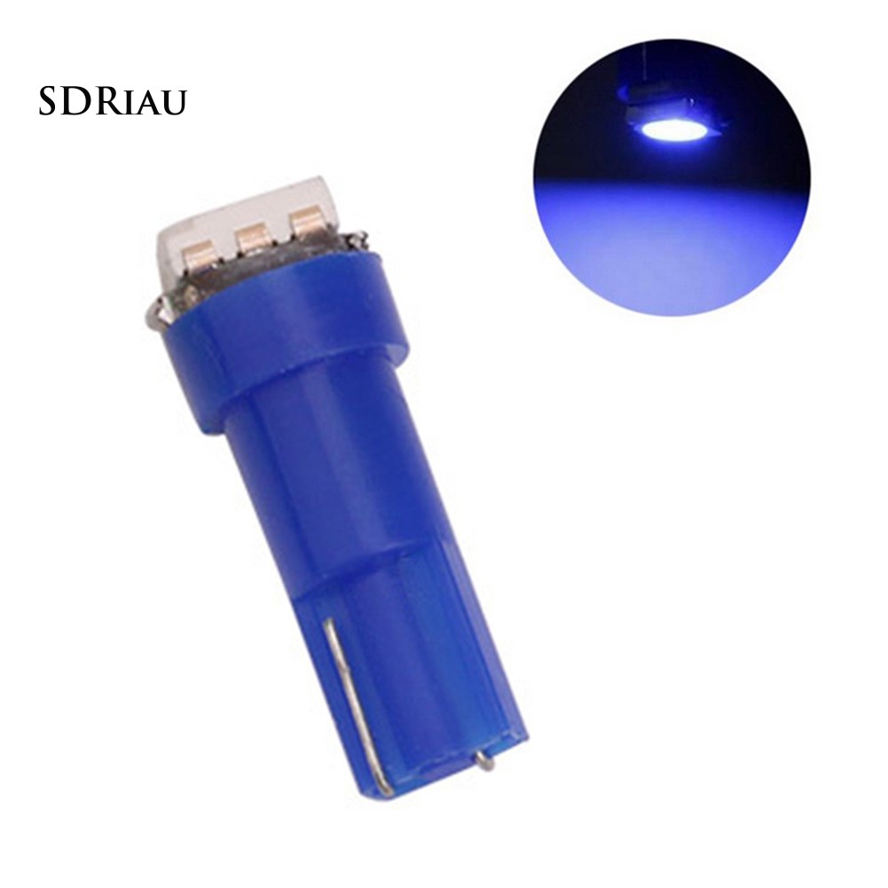 Bộ 10 đèn LED T5 5050 1SMD 12V 0.5W gắn bảng điều khiển đồng hồ xe hơi nhỏ gọn chuyên dụng