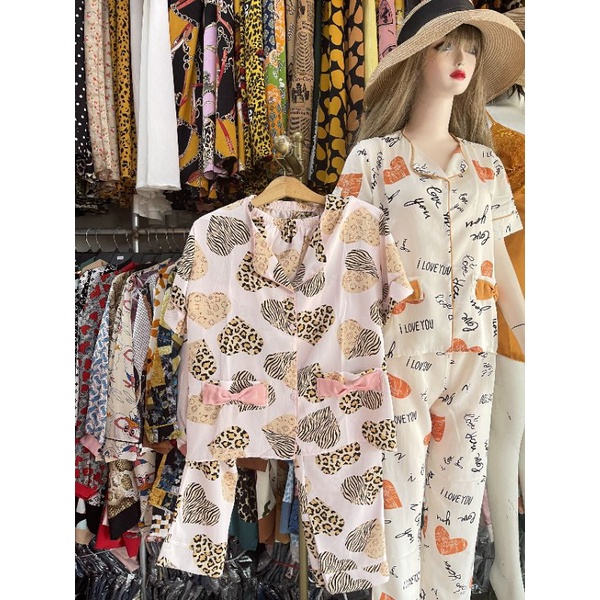 Đồ mặc nhà pijama tay ngắn