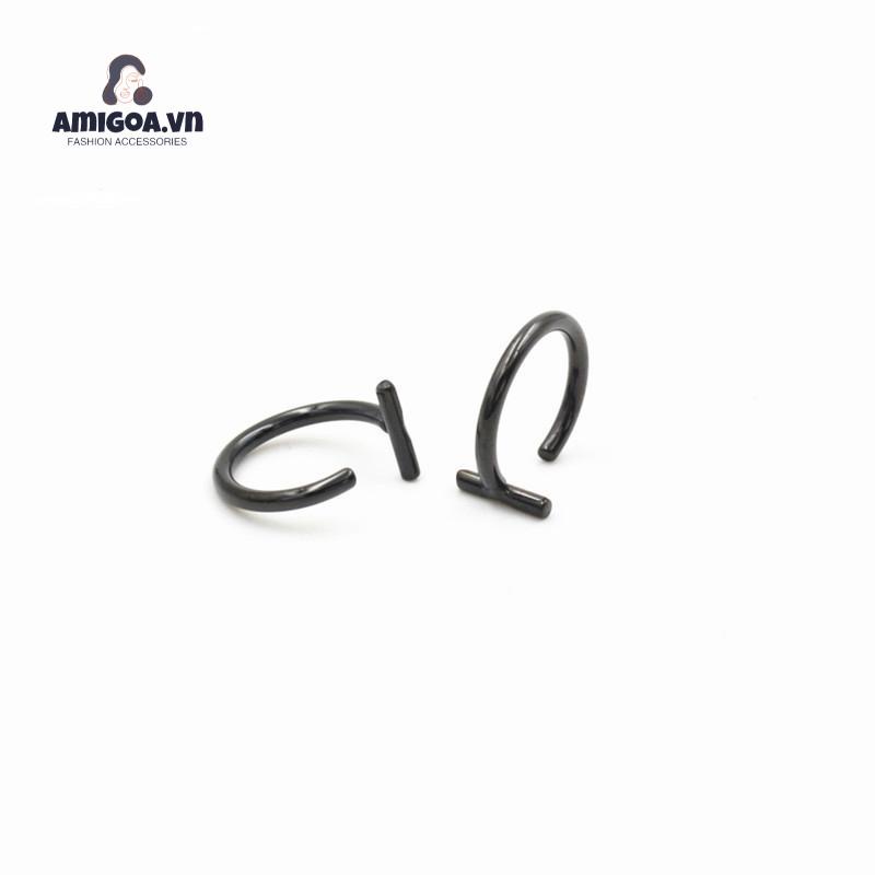 ✨✨Khuyên Kẹp Môi/Mũi/Môi Bằng Thép Titan Không Cần Khoan Lỗ Tiện Dụng