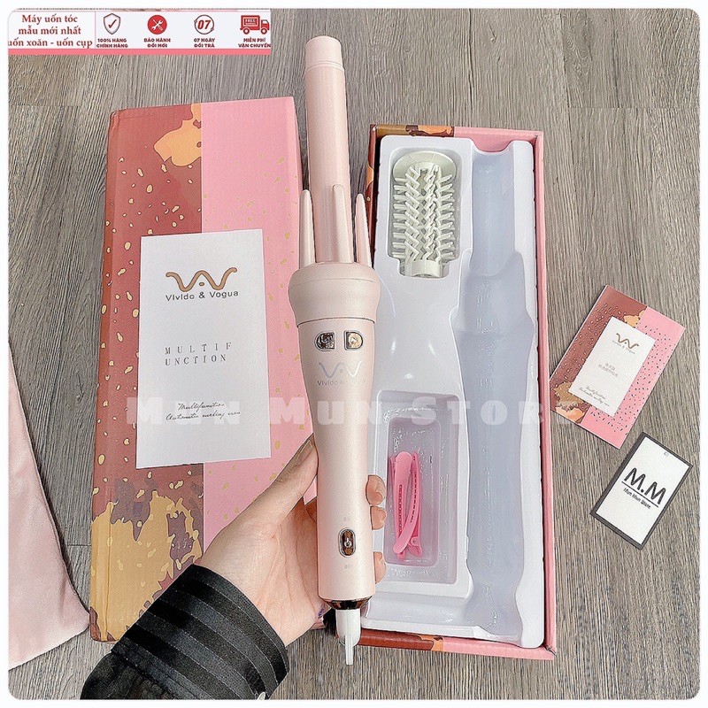 [𝐵𝑎̉𝑜 𝐻𝑎̉𝑛ℎ 1 Đ𝑜̂̉𝑖 1] MÁY UỐN TÓC XOĂN XOAY TỰ ĐỘNG 360 - uốn xoăn sóng, uốn cụp