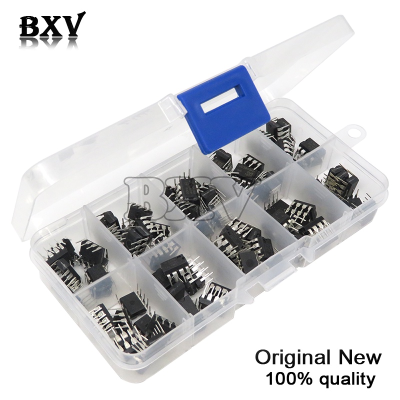 Set 100 Linh Kiện Điện Tử NE555 UC3842 UC3843 UC3845 24C02 24C04 24C08 24C16 24C32 24C64 DIP Each 10 Cái