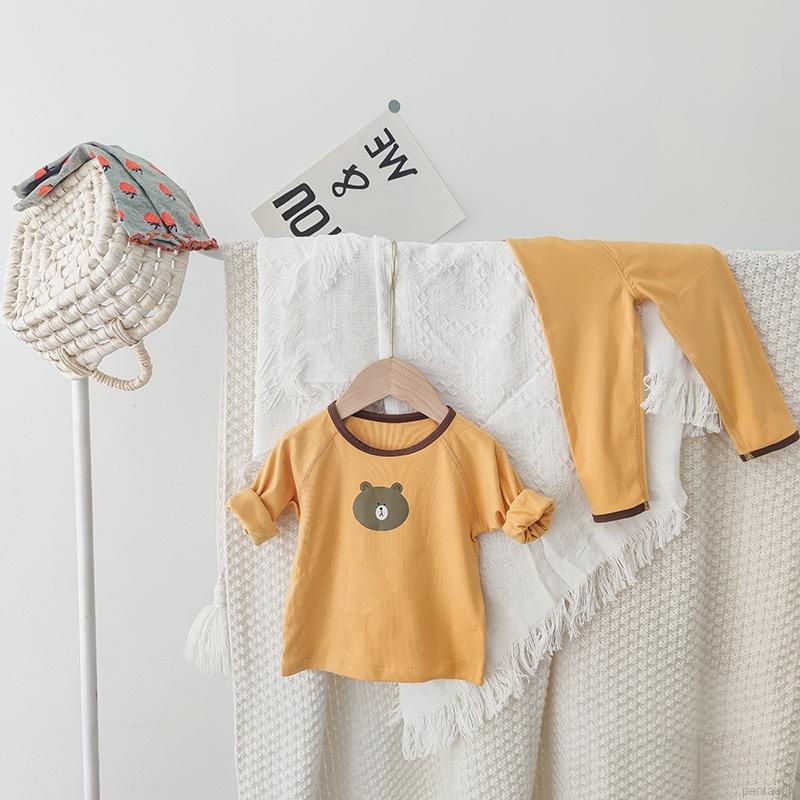 Bộ đồ ngủ lưng cao họa tiết hoạt hình dễ thương cho bé