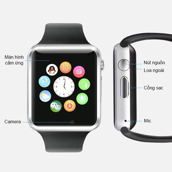 Đồng hồ thông mình smartwatch A1.