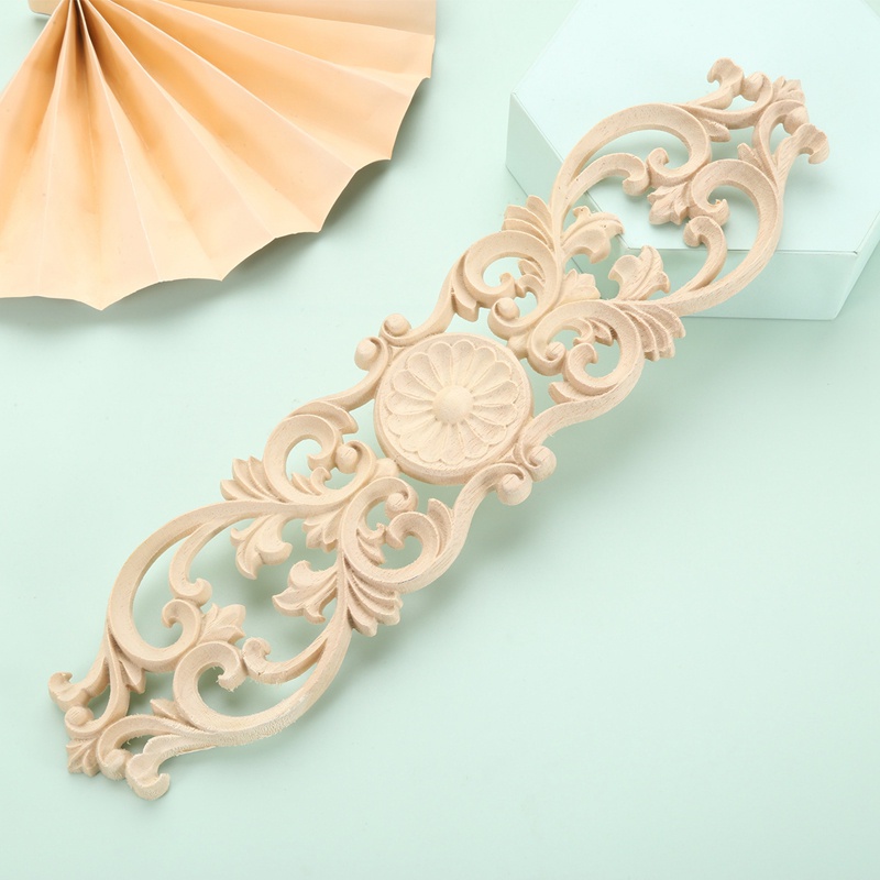 Miếng Dán Trang Trí Góc Chạm Khắc Hình Hoa Bằng Đất Sét